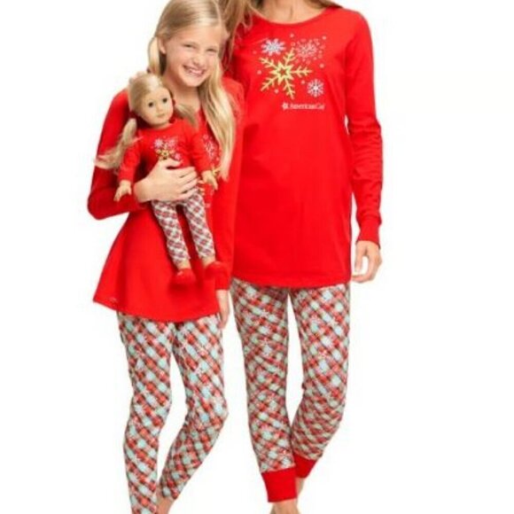 NWT American Girl holiday dreams pajama pants and top women's size L (12-14) - Picture 4 of 10